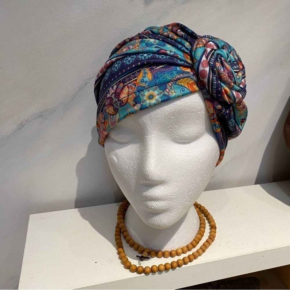 Beautiful trendy turbans/head Boho wraps w Gypsy spell/hippy/retro vibe - Picture 14 of 14